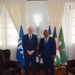 President Ramkalawan meets FIFA president at State House