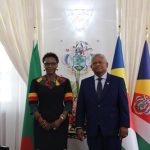 The new Zambian High Commissioner to the Republic of Seychelles accredited