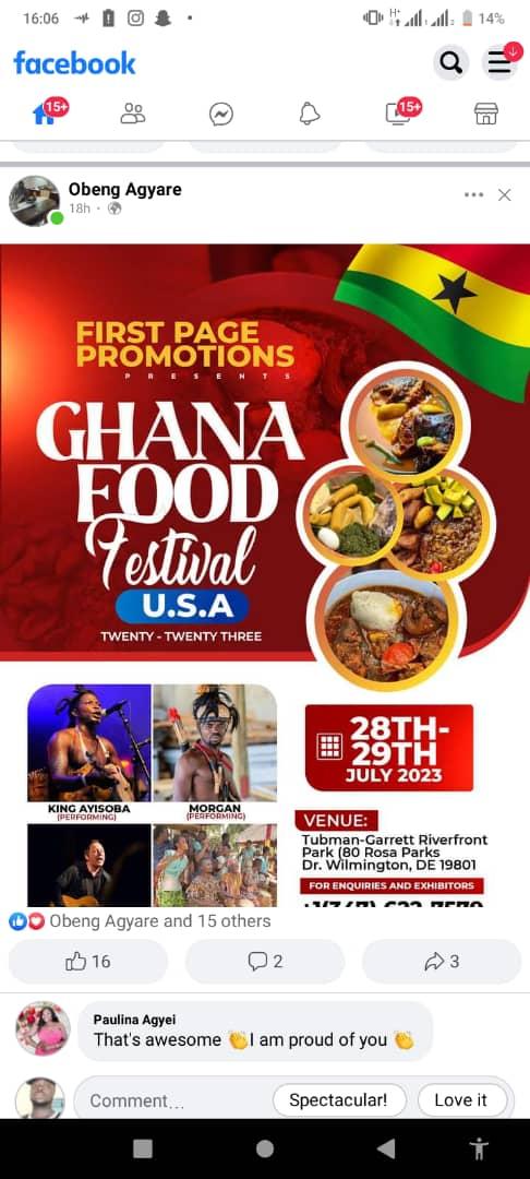 King  Ayisoba gears up for Ghana Food Festival in USA
