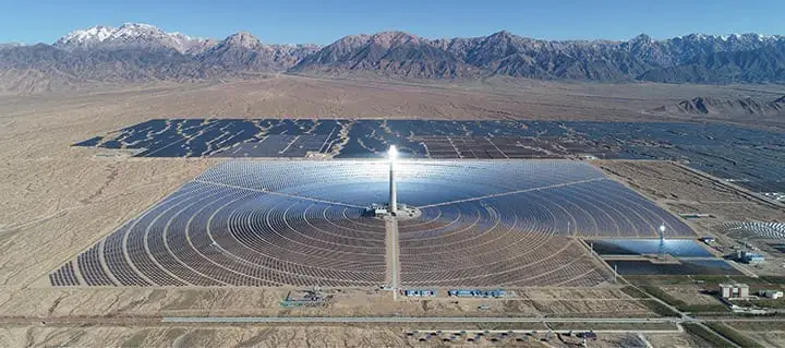 Construction begins on world’s largest solar tower, Delingha solar, China