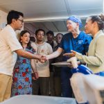 Mercy Ships Welcomes Presidential Visit on board, in Toamasina Harbor